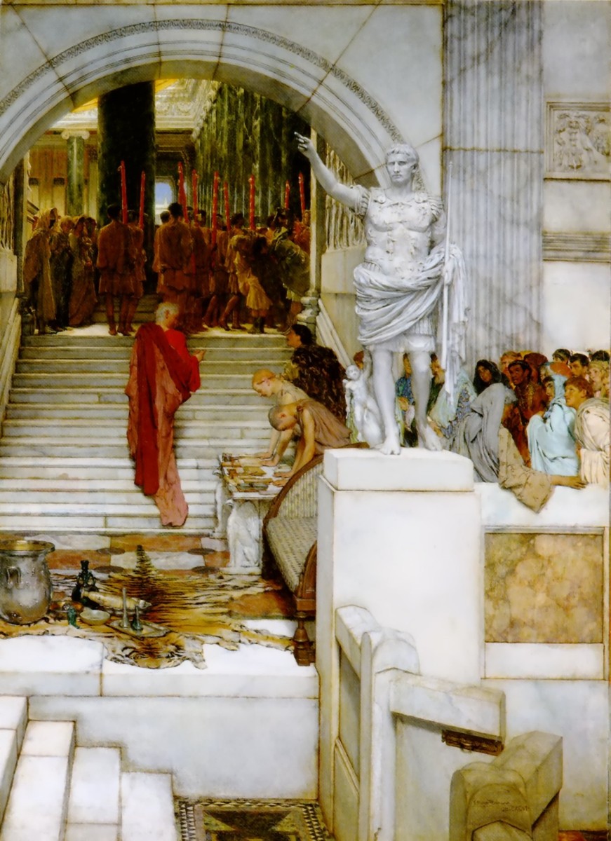 Sir Lawrence Alma-Tadema - Apres l'audience.jpg